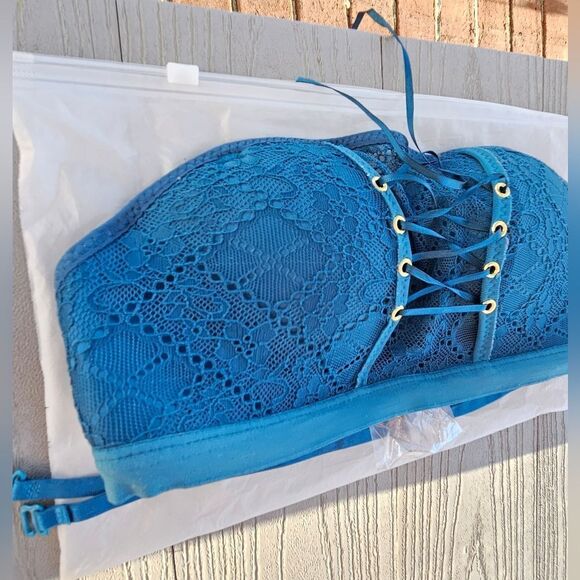 Je Taime Beautiful Girls Multiway Lace Up Push Up CORSET BRA 32B NEW IN BAG - Picture 4 of 16